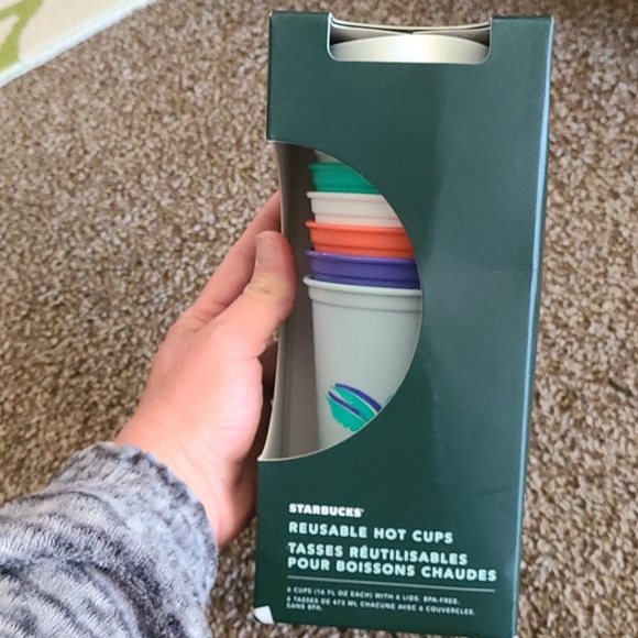 Starbucks Other - New!  Starbucks Reusable hot cups w/ lids
